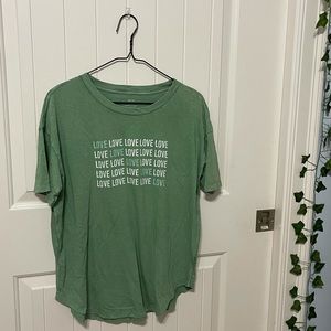 Green Aerie over sized tee shirt size XS